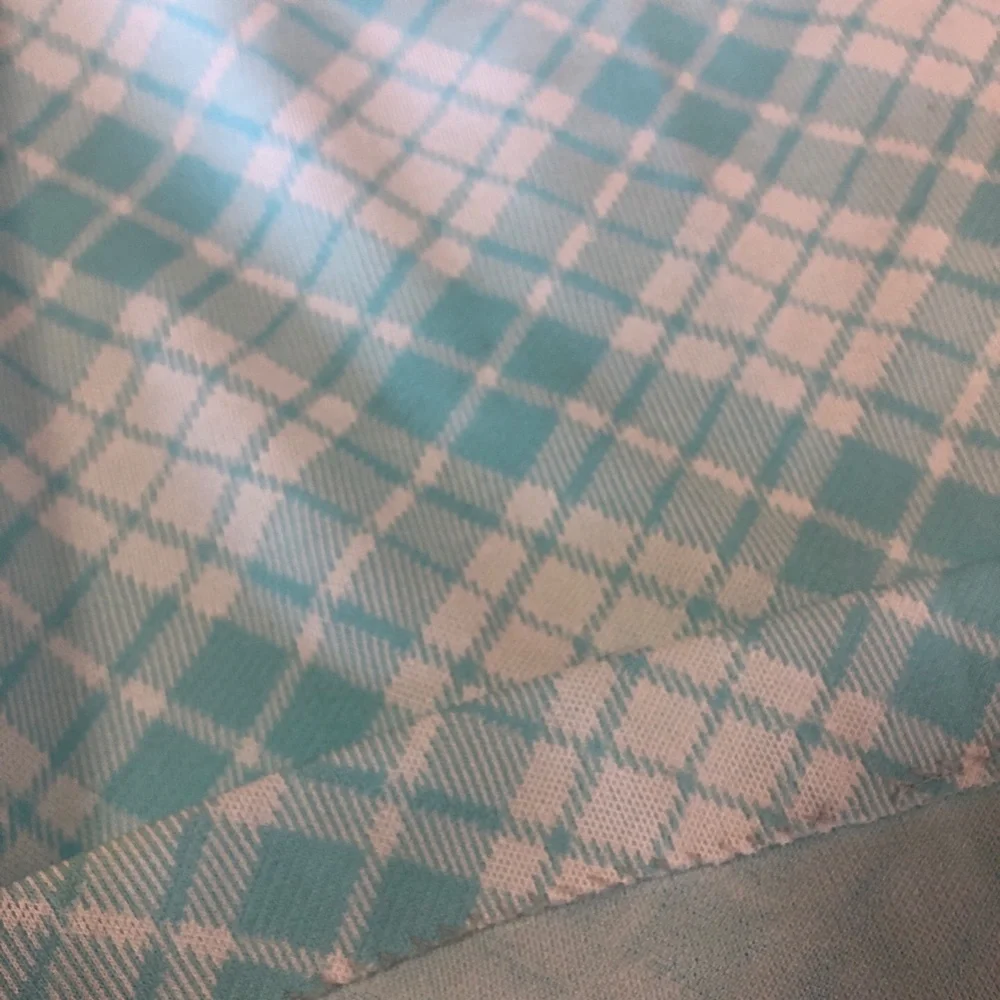 Clueless! Vintage 1970s Plaid school Girl Baby Blue - Picture 4 of 4